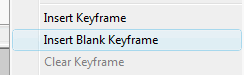 Insert Blank Keyframe