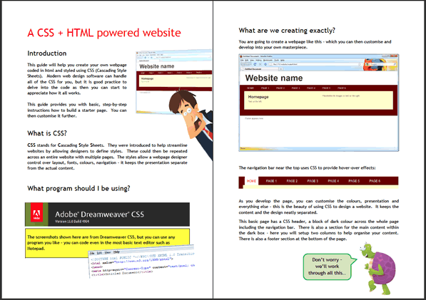 A CSS + HTML powered website
