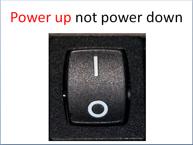 Power up - not power down
