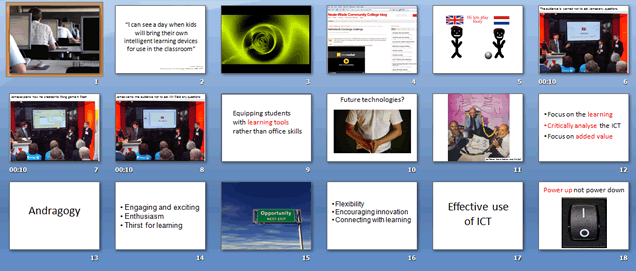 Vision presentation
